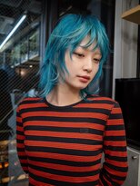 ギークス(GEEKS) 【GEEKS渋谷】シャギーカット/ミディアムレイヤー/ウルフ/派手髪