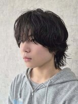 エイル 北堀江(Eir) メンズボブウルフ 中性ウルフ シャドウパーマ