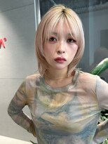 トリッカ 銀座(tricca)&nbsp;レイヤーミディアム/ブリーチカラー/ミルクティーベージュ/艶