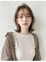 ケイバイミシェリー(kei by misherry)&nbsp;大人透明感ラテブラウン/薄めバング2way前髪/骨格似合わせカット