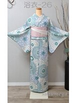 きものサロン すずめ屋&nbsp;レンタル番号　浴衣-26（菊尽し）　8月1日（土）ご予約済み