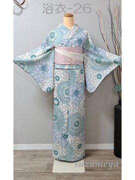 きものサロン すずめ屋 レンタル番号 浴衣-26(菊尽し)