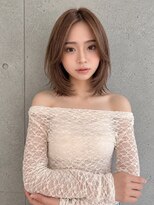 シー バイ ロンド 新宿(Sea by Lond)&nbsp;ワンホンレイヤ ー×ダークブルー[デジタルパーマ/ボブ/韓国]