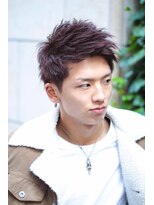 ハピネス 河原町店(Happiness) アップバング　ワインレッドカラー　春夏カラー