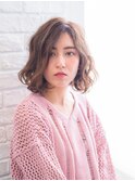 【高田馬場/aoba】 ボブ×ベージュカラー×デジピュアパーマ