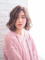 ネオリーブアオバ 高田馬場店(Neolive aoba)&nbsp;【高田馬場/aoba】 ボブ×ベージュカラー×デジピュアパーマ