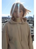 bibito 丸みショートボブ デザインカラー ことりベージュ