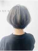 LEMO ハイライト小顔ショート ラベンダーグレージュ