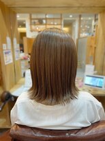 アドラーブル 長岡新保店(adorable)&nbsp;20代30代★大人耳掛け☆無造作×切りっぱなしボブ