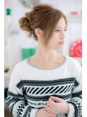 溢れる色香*ハイトーンカラー抜け感アレンジルーズアップc1
