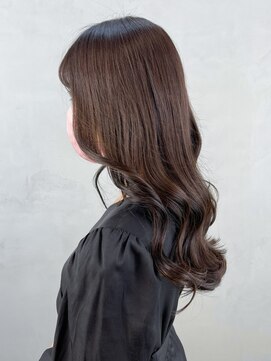 アルバム 池袋(ALBUM) グロスブラウン_ホワイトグレージュこなれミディ_ba383741