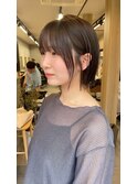 ショートボブパーマ20代30代40代イヤリングカラー大人可愛い