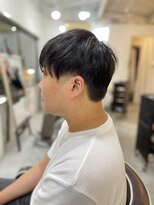 ソイクフ(SOY KUFU)&nbsp;MEN’SHAIRアッシュブラックマッシュヘアカルマパーマ