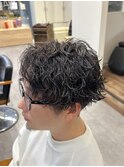 波巻きパーマ__メンズパーマ__アップバング__TEN TEN