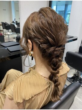 ジーナ 博多筑紫口(Zina) 編み下ろしアレンジ/編み下ろし/zina博多筑紫口店