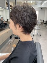ユノ(juno) 【中目黒】クセを活かしたニュアンスパーマのショートレイヤー☆