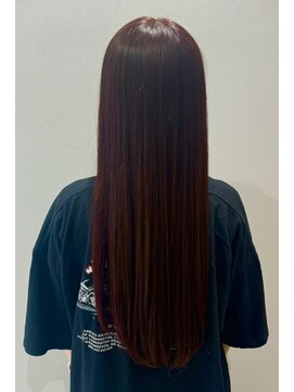 ルシードスタイルレーヴ(LUCIDO STYLE REVE) ロング×チェリーレッド