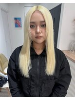 ペレ 渋谷(PELE)&nbsp;デザインカラー/レイヤーカット/ウェットヘア/オリーブベージュ