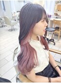 人気のインナーカラーピンク＊*【横浜/横浜駅/卒業式】