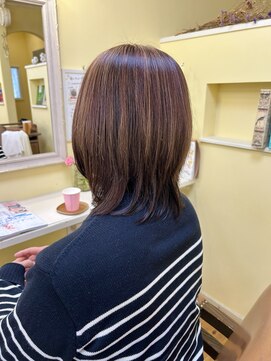 ヘアーデザイン モモ(Hair Design MoMO) 艶々くびれミディアム♪