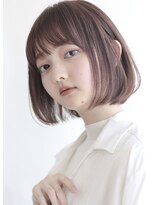 トリッカ 銀座(tricca)&nbsp;丸みが可愛い/ワンレンボブ/透け感バング