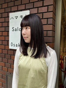 ハマモト 自然なワインレッドカラー