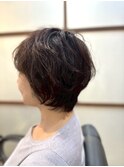 ショート　ふんわりパーマ