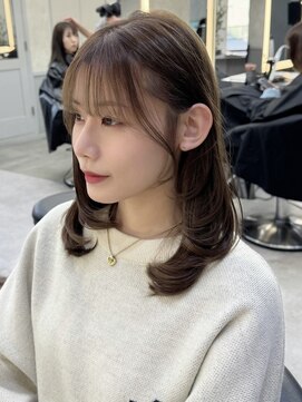 ロンドアヴァントゥス 池袋(Lond aventus) ミニウルフレイヤーカット顔周りカット前髪カット韓国ロング池袋