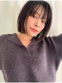 爽やか軽めボブシースルー