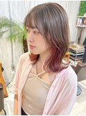 インナーカラーピンク