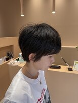 シークカラー(seek color) ショートレイヤー×ニュアンスパーマ