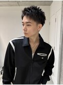 フェザーパーマ/サーフカール/刈り上げセンターパート