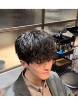 メンズココ メンズパーマ 韓国ヘア 日本橋店(MENS COCO)&nbsp;お客様スタイルボリュームを抑えたツイスト巻き