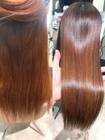 ジーナ 名駅(XENA.) 髪質改善☆乾かすだけでツヤツヤ、サラサラ縮毛矯正10