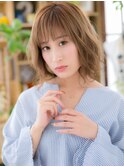 大人可愛いひし形シルエット外ハネボブパーマc7志木20代30代40代