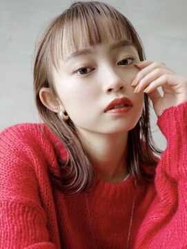 ギークス(GEEKS) 【GEEKS渋谷】ブリーチなし/ショコラピンク/冬カラー/くびれボブ