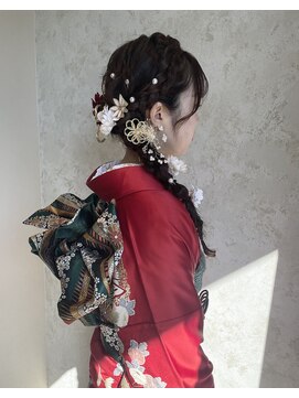 ソワ 四日市(soie) 【soie/shiho】編みおろしヘアセット/成人式