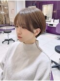 顔まわりカット　京都ショート　京都美容室　進詩織