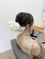 ルプラ アンテ(le-pla Ante)&nbsp;ミディアムでできる上品シニヨン×リボンアレンジ