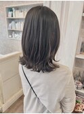 福山美容室caaryケアパーマくびれ外ハネミディアム髪質改善40代
