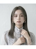 大人可愛い20代30代40代ロングレイヤーグレージュ