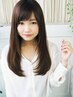 【最新ストレート革新美髪♪】 カット＋クリスタル縮毛矯正＋３stepTR ¥17600