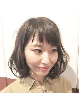 ルーファス 恵比寿 渋谷(Ruufus) オンザバングのゆるふわボブ【Ruufus恵比寿渋谷】