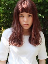 レイドバック(LAID BACK)&nbsp;【LAIDBACK代官山】バングがポイントのフレンチレッドカラー☆