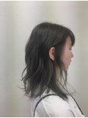 インナーカラー×ダークベージュ
