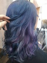 ビヨンドイー(beyond E)&nbsp;ネイビー×インナーユニコーンカラー