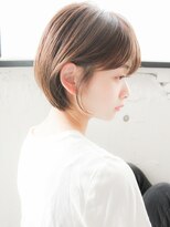 キリ 表参道(kyli)&nbsp;小顔カットクールショート前下がりピンクベージュ大人かわいい