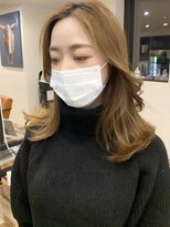 ノラキチジョウジ(NORA KICHIJOJI)&nbsp;#韓国ヘア#おくれ毛#ミルクティーベージュ#エギョモリ#ウルフ