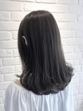 デイジー インデックスヘア 大島店(DAISY index hair) 外ハネ/ダークアッシュ/ハイライト/暗めカラー/韓国風グレージュ