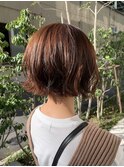 ショートボブ×外ハネ